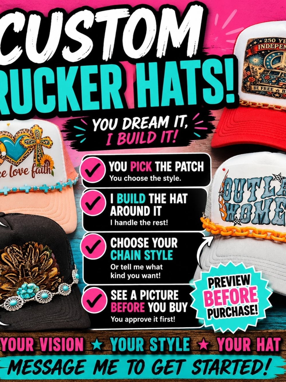 Custom Trucker Hats